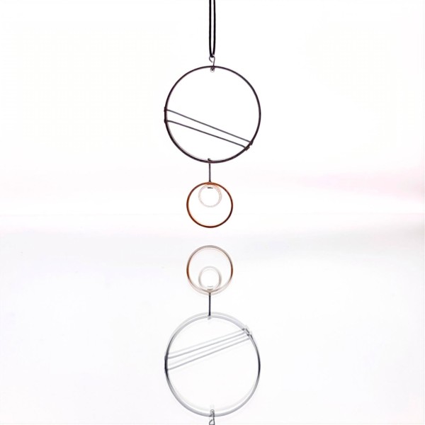 Κολιέ από ορείχαλκο με γεωμετρικούς κύκλους