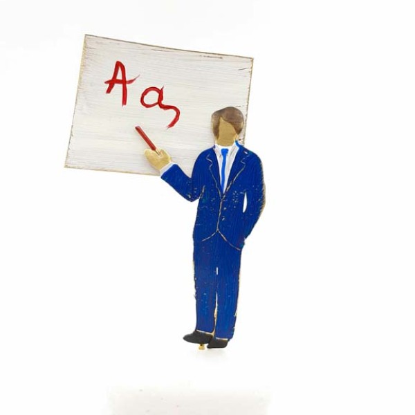 Handmade desk decoration ideal for a teacher