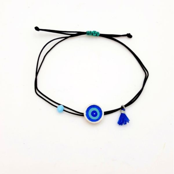 Bracelet with ''Eye'' made of brass and enamel