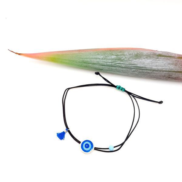 Bracelet with ''Eye'' made of brass and enamel