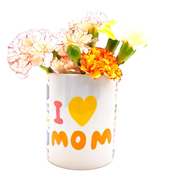 Χειροποίητο κασπώ I love mom ιδανικό δώρο για τη γιορτή της μητέρας